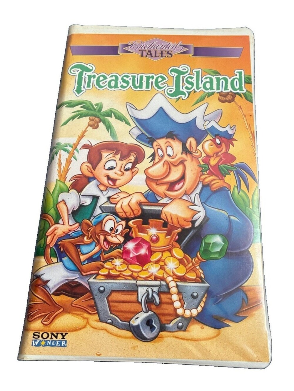 Treasure Island Enchanted Tales VHS VCR Video Tape Movie Used Animation Sony